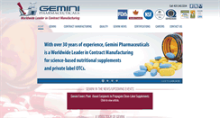 Desktop Screenshot of geminipharm.com