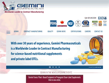 Tablet Screenshot of geminipharm.com